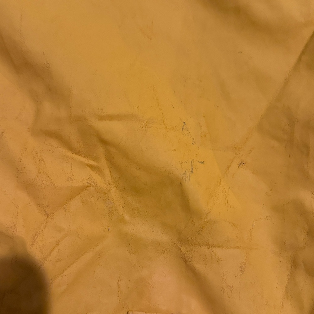 Charles River Apparel Kids Yellow Raincoat with navy trim. Size Medium 10/12. - Picture 5 of 6